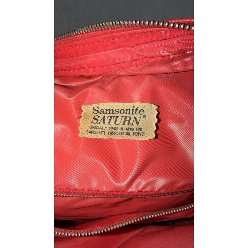 Vintage Samsonite Saturn Pink Floral Attaché Bag Purse Carryon W/Lock And Key - Picture 13 of 13